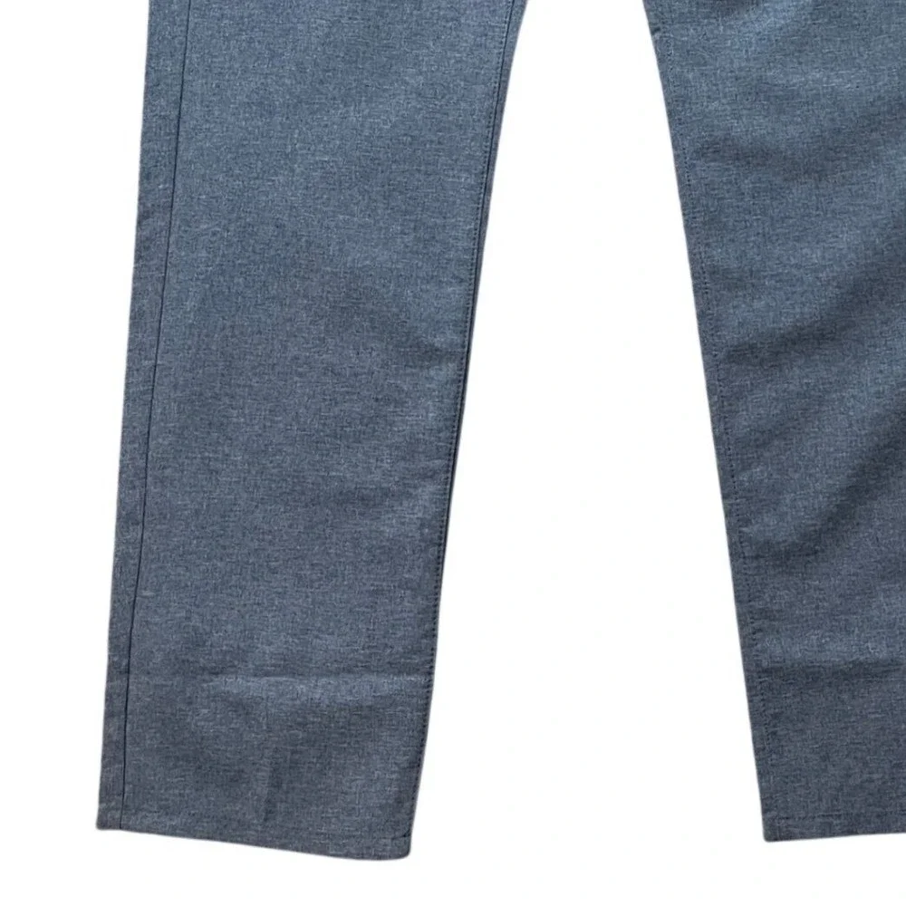 Bonobos Golf Pants Men 34x32 Blue Slim Fit Heathered Stretch Waistband 5-Pocket